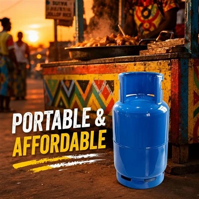 12,5 kg gasolcylinder – fabrik direkt till Afrika